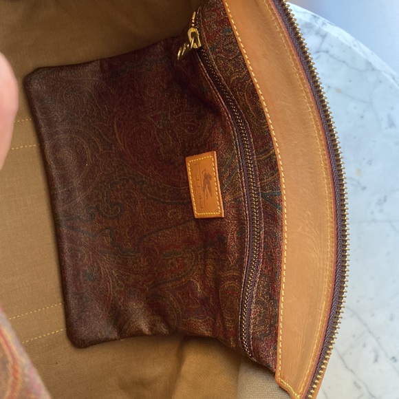 Authentic ETRO Milano Boston Bag Travel Tote Paisley Weekender - Picture 7 of 14